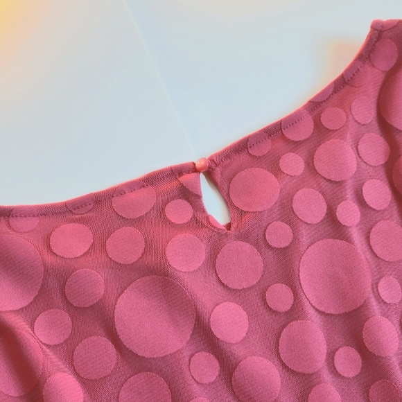 LC Lauren Conrad Pink Polka Dot Fit & Flare Dress - Picture 5 of 8